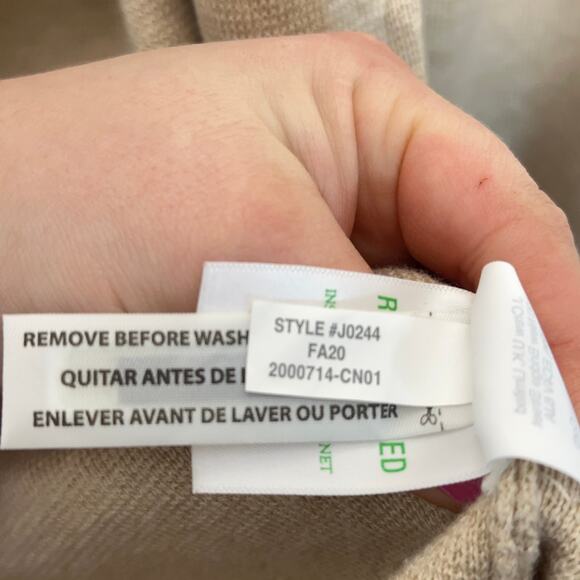 J. CREW Sophie Open Front Sweater Blazer Tan Camel {Y37} - Picture 10 of 10